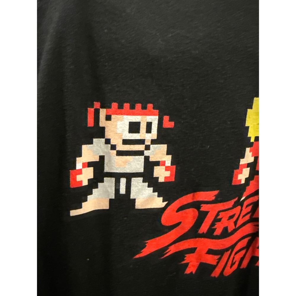 Capcom Street Fighter Mens 3XL Black T-Shirt 8-Bit Pixel Graphic Anime‎ Ken Ryu - Picture 2 of 7